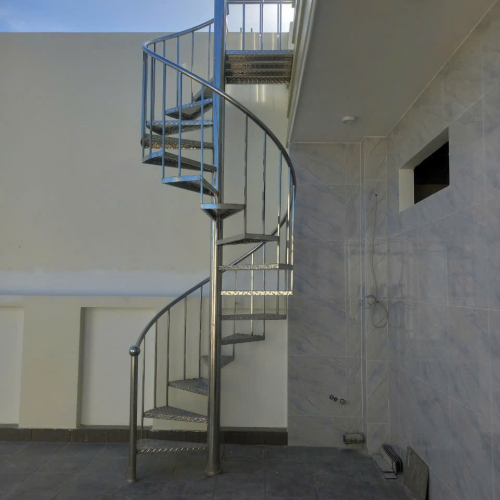 Cầu thang xoắn inox